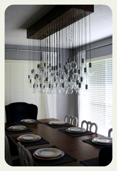 bulb chandelier