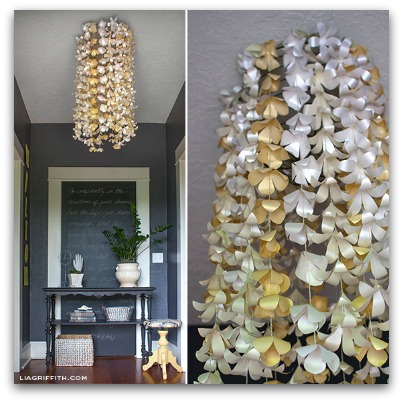 Paper chandelier